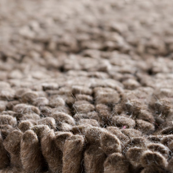 Surya Aros 2'6" X 8' Handmade High Pile Wool Rug - Modern Decor With Durability & Natural Charm, India Dark Brown Wool Aros10-268