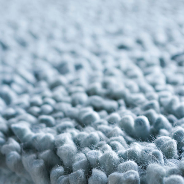 Surya Aros 2'6" X 8' Handmade High Pile Wool Rug - Modern Decor With Durability & Natural Charm, India Ice Blue Wool Aros11-268