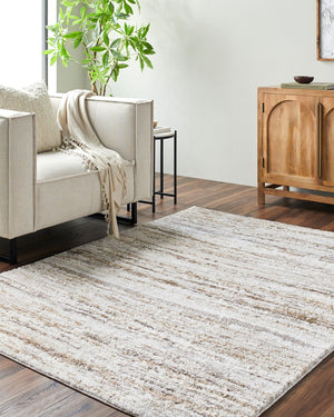 Livabliss Andorra High Pile Machine Woven Polypropylene Accent Rug for Entryways and Bedside Light Brown, Li 2' x 2'11" ARP2301-2211