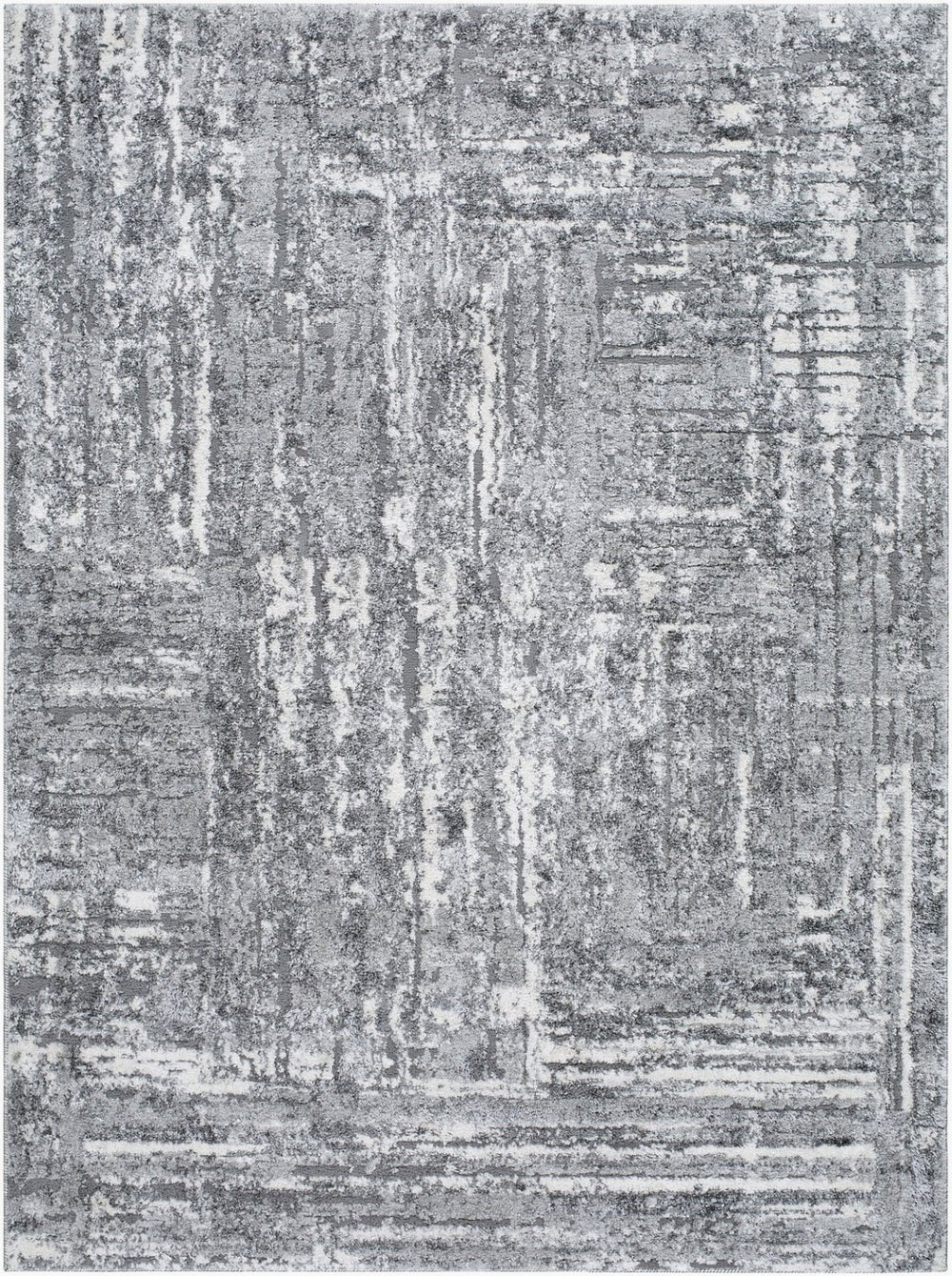 Livabliss Andorra High Pile Accent Rug Turkey Woven Plush Polypropylene Blend for Cozy Spaces Charcoal, Light 7'10" x 10' ARP2304-71010