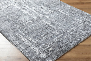 Livabliss Andorra High Pile Accent Rug Turkey Woven Plush Polypropylene Blend for Cozy Spaces Charcoal, Light 7'10" x 10' ARP2304-71010