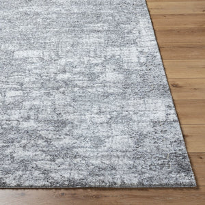 Livabliss Andorra High Pile Accent Rug Machine Woven Plush Polypropylene Blend for Entryway Decor Black, Light Gr 7'10" x 10' ARP2308-71010