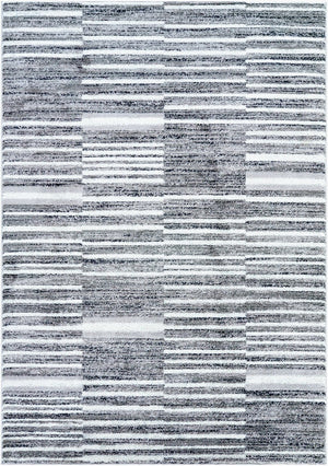 Livabliss Andorra Plush High Pile Machine Woven Rug Mid Century Modern Accent for Cozy Spaces Medium Gray, Bl 5'3" x 7' ARP2316-5373