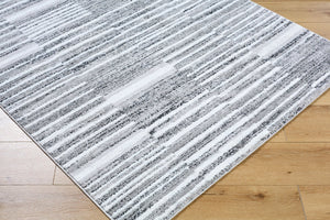 Livabliss Andorra Plush High Pile Machine Woven Rug Mid Century Modern Accent for Cozy Spaces Medium Gray, Bl 5'3" x 7' ARP2316-5373