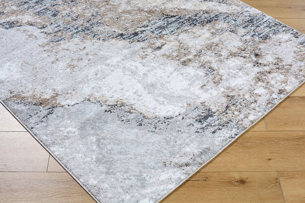 Livabliss Andorra High Pile Machine Woven Accent Rug Mid-century Modern Plush Polypropylene Light Gray, Med 7'10" x 10' ARP2317-71010