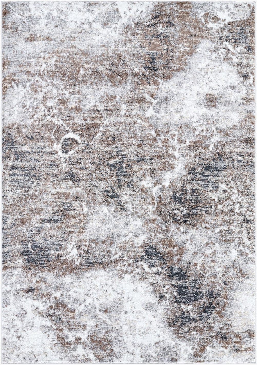 Livabliss Andorra High Pile Machine Woven Rug Mid-century Modern Accent for Entryway or Bedroom Light Gray, Med 7'10" x 10' ARP2318-71010
