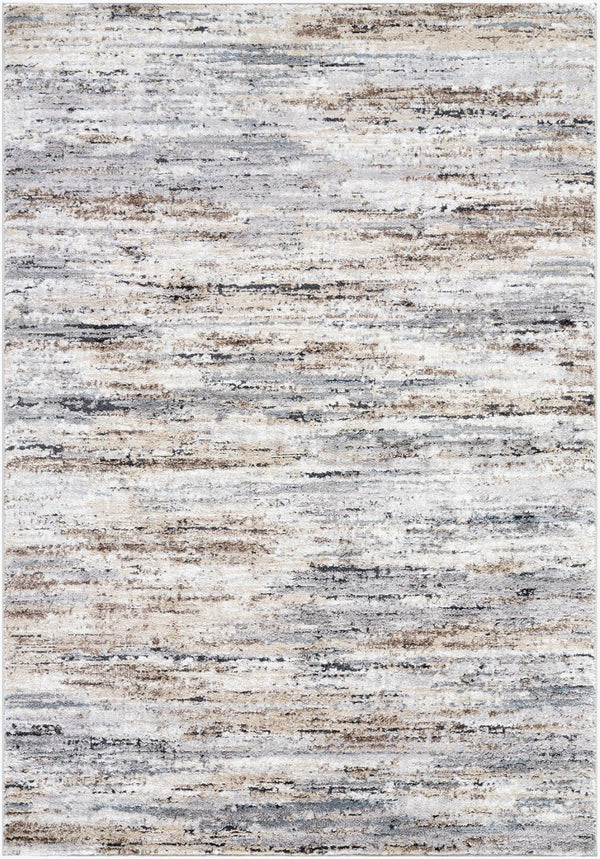 Livabliss Andorra High Pile Accent Rug Mid-century Geometric Design for Entryways and Bedrooms Ivory, Light Be 7'10" x 10' ARP2319-71010