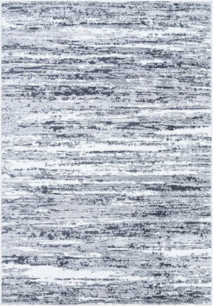 Livabliss Andorra Machine Woven High Pile Rug with Mcm Geometric Pattern for Bedroom or Entryway Black, Medium G 5'3" x 7' ARP2321-5373