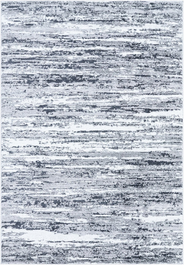 Livabliss Andorra Machine Woven High Pile Rug with Mcm Geometric Pattern for Bedroom or Entryway Black, Medium G 5'3" x 7' ARP2321-5373