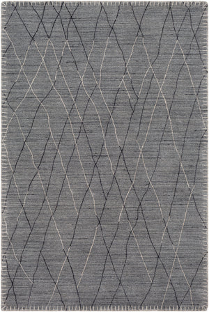 Arlequin ARQ-2300 6' x 9' Handmade Rug ARQ2300-69  Charcoal, Medium Gray, Black Surya