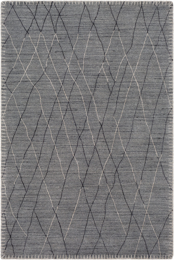 Arlequin ARQ-2300 6' x 9' Handmade Rug ARQ2300-69  Charcoal, Medium Gray, Black Surya
