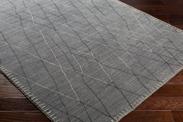 Arlequin ARQ-2300 8' x 10' Handmade Rug ARQ2300-810  Charcoal, Medium Gray, Black Surya