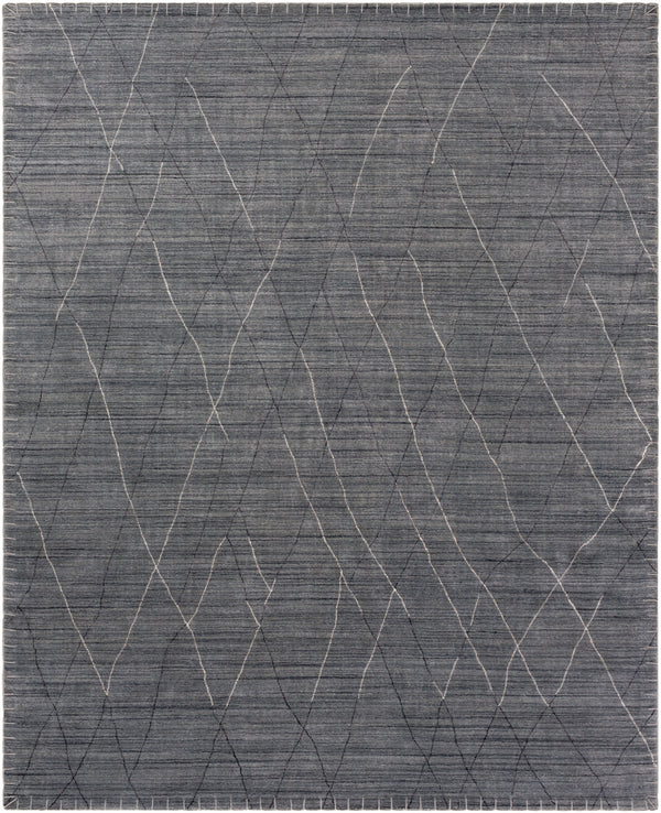Arlequin ARQ-2300 8' x 10' Handmade Rug ARQ2300-810  Charcoal, Medium Gray, Black Surya