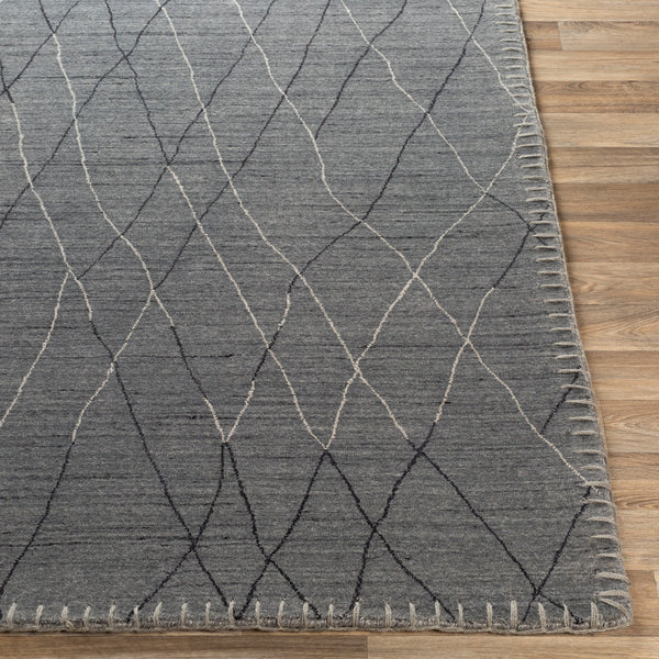 Arlequin ARQ-2300 8' x 10' Handmade Rug ARQ2300-810  Charcoal, Medium Gray, Black Surya