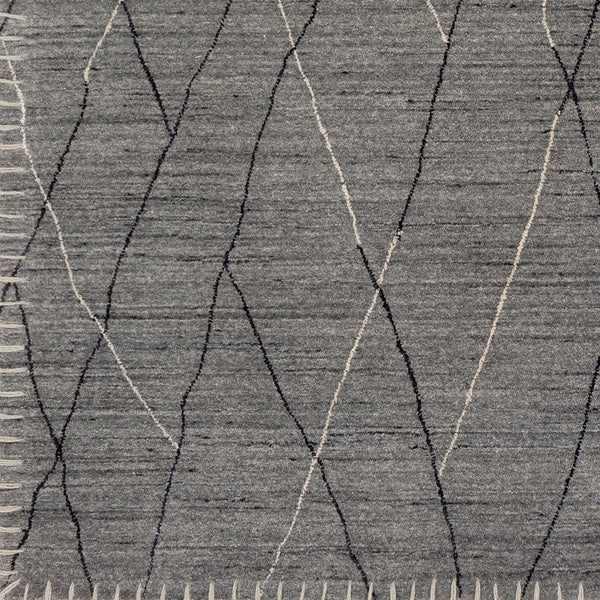 Arlequin ARQ-2300 8' x 10' Handmade Rug ARQ2300-810  Charcoal, Medium Gray, Black Surya