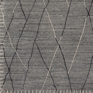 Surya Arlequin 2' X 3' Handmade Rug – Elegant Global Design, Durable Wool & Viscose, Spot Clean Only Charcoal Wool,Viscose Arq2300-23