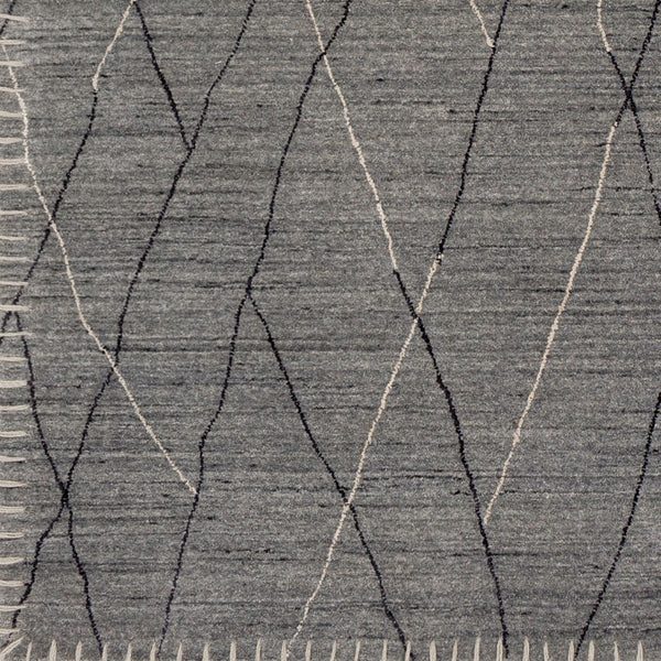 Surya Arlequin 2' X 3' Handmade Rug – Elegant Global Design, Durable Wool & Viscose, Spot Clean Only Charcoal Wool,Viscose Arq2300-23