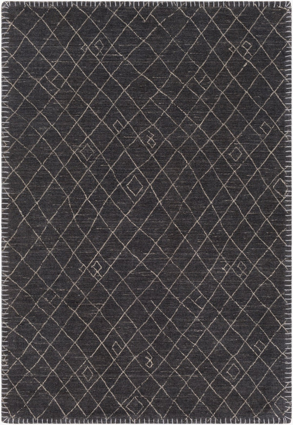 Surya Arlequin 2' X 3' Handmade Rug – Elegant Global Design, Durable Wool & Viscose, Spot Clean Only Black Wool,Viscose Arq2301-23