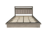 Parker House Pure Modern Bedroom King Platform Bed Moonstone Oak Solids / Oak Veneers BPUR#1266-3