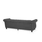 Christopher Knight Home® - Noble House - Parksley Tufted Chesterfield Fabric 3 Seater Sofa