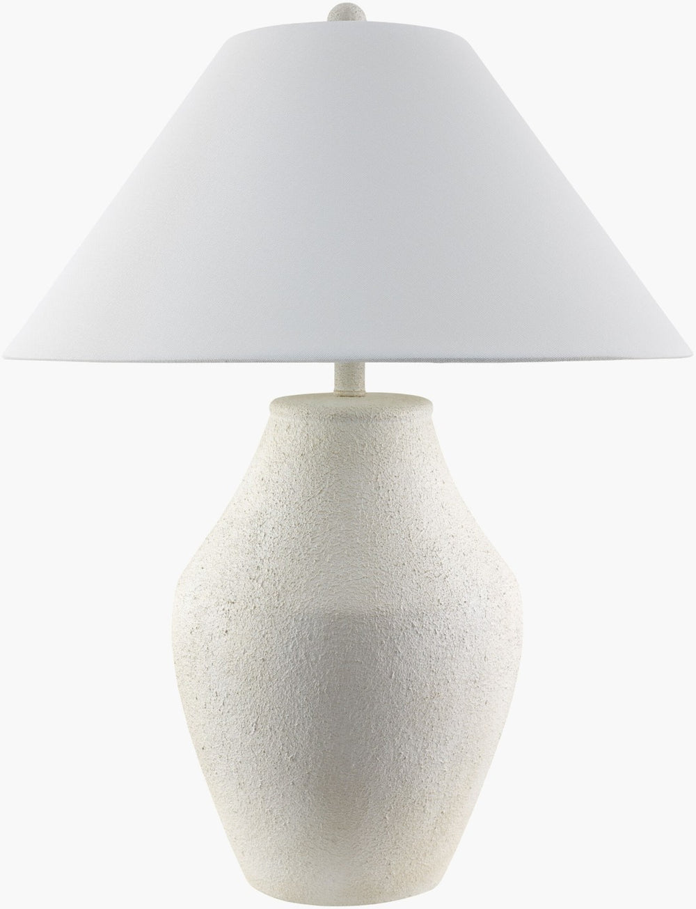 Surya Amaryllis Bohemian Ceramic Table Lamp with Linen Shade for Warm Ambient Living Rooms ARS-002