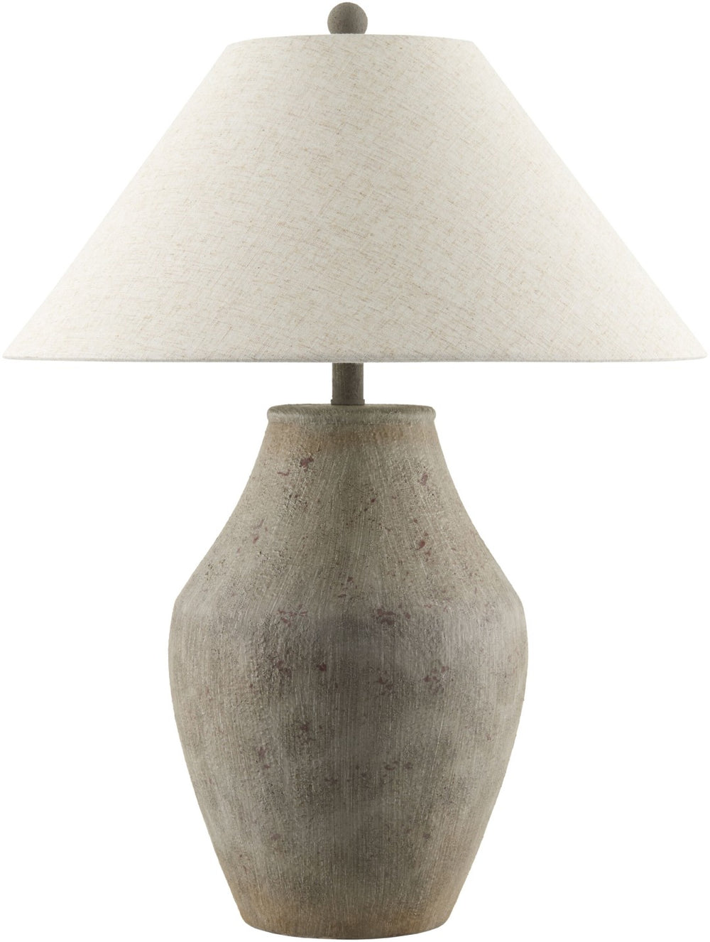 Livabliss Amaryllis Bohemian Ceramic Table Lamp with Linen Shade for Warm Ambient Bedroom Glow ARS-013