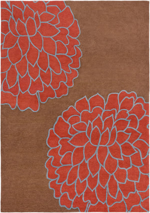 Surya Artist Studio Art-206 9' X 13' Hand-tufted Nz Wool Rug - Modern Decor With Medium Pile Charm Dark Brown Nz Wool Art206-913
