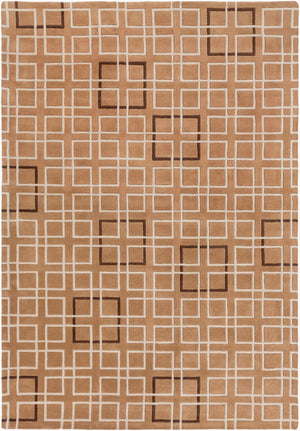 Surya Artist Studio Art-206 9' X 13' Hand-tufted Nz Wool Rug - Modern Decor With Medium Pile Charm Brown Nz Wool Art236-913
