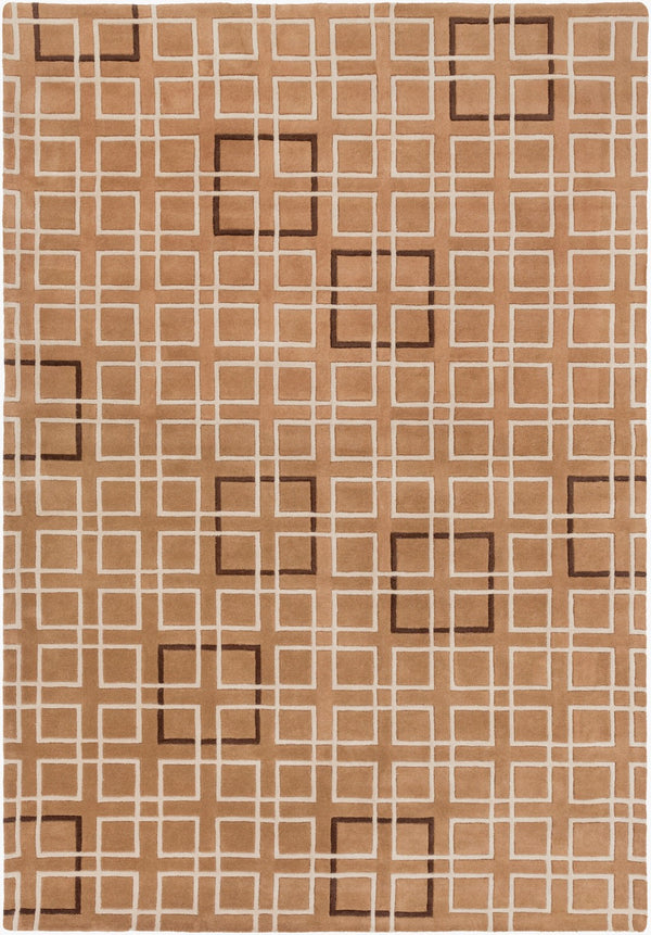 Surya Artist Studio Art-206 9' X 13' Hand-tufted Nz Wool Rug - Modern Decor With Medium Pile Charm Brown Nz Wool Art236-913