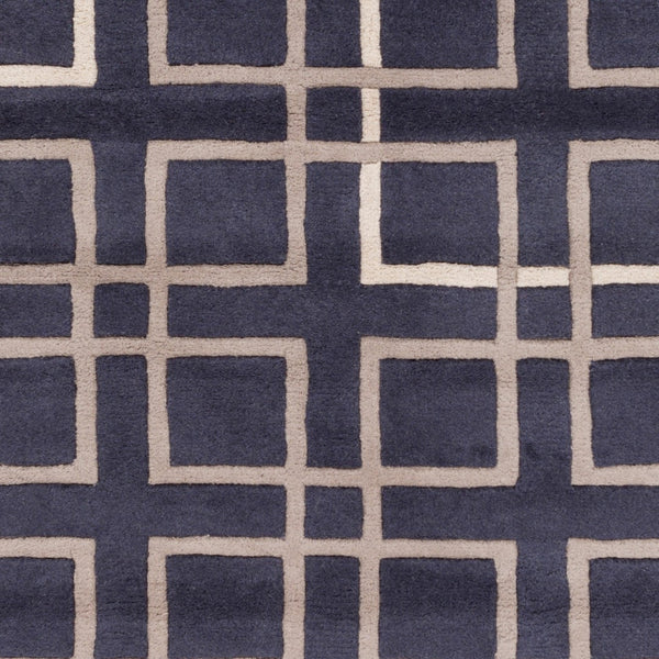 Surya Artist Studio Art-206 9' X 13' Hand-tufted Nz Wool Rug - Modern Decor With Medium Pile Charm Navy Nz Wool Art237-268