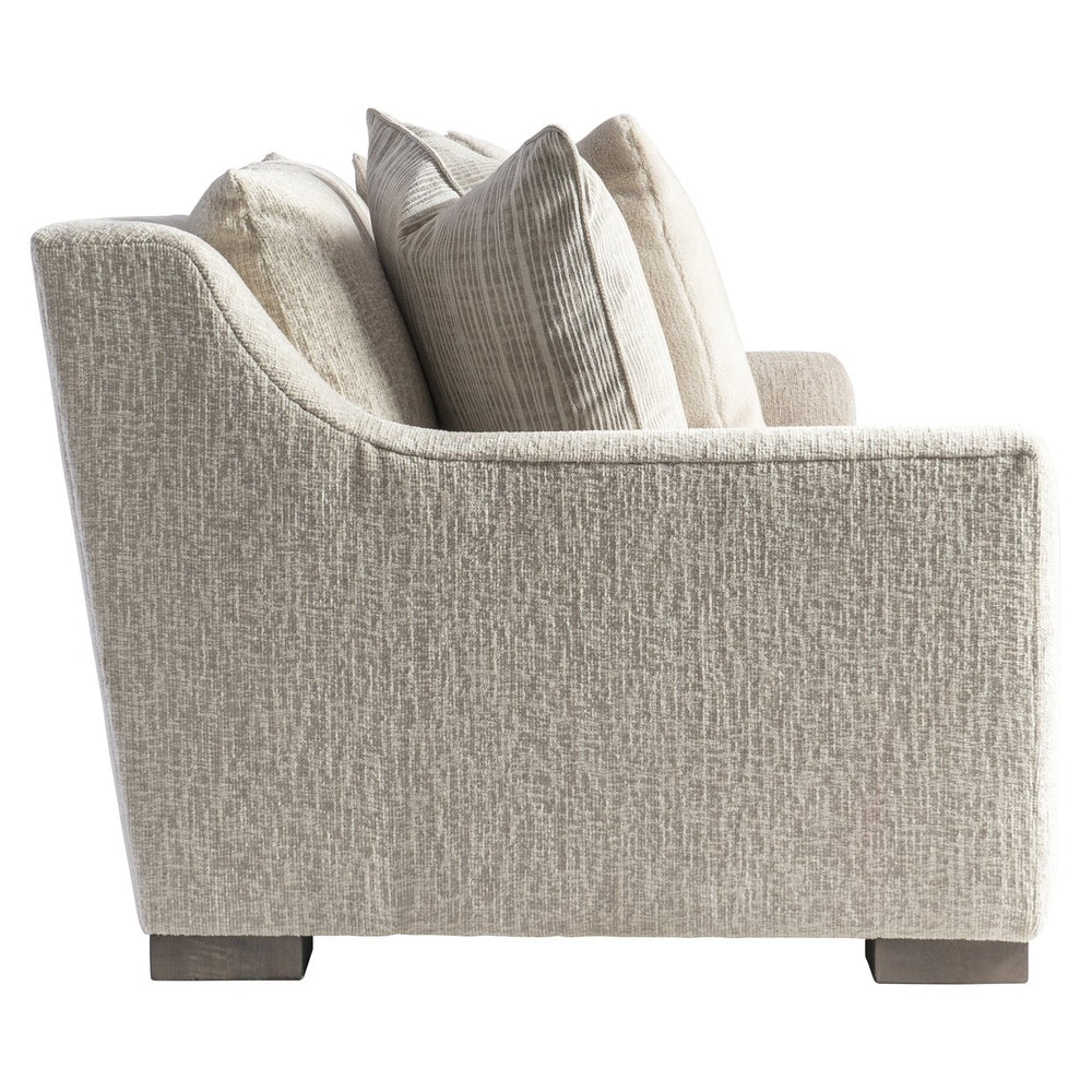 Bernhardt Bernhardt Gabi Fabric Sofa With Curved Silhouette, Deep Seats & Tailored Pillows, Customizable Finish - Made to Order P7087A