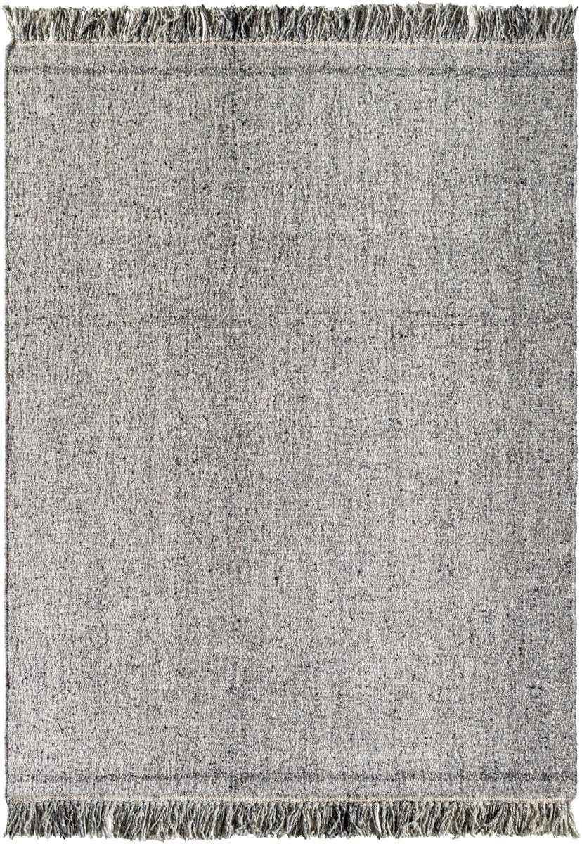 Aarhus ARU-2300 9' x 12' Handmade Rug ARU2300-912  Medium Gray, Black Surya