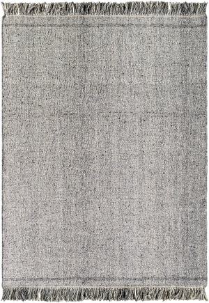 Aarhus ARU-2300 9' x 12' Handmade Rug ARU2300-912  Medium Gray, Black Surya