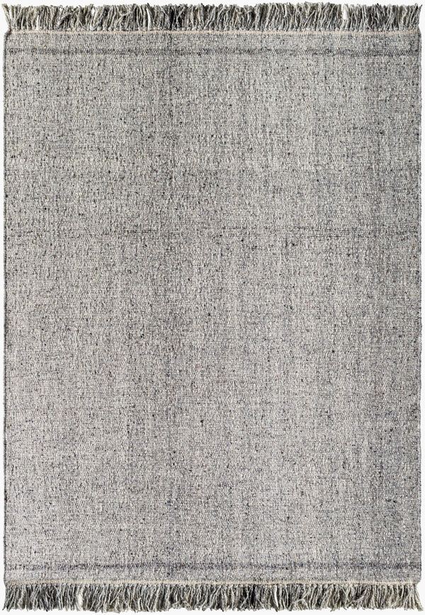 Surya Aarhus 2' X 3' Handmade Wool Rug - Luxurious, Easy-clean, Elegant Fringe, Perfect For Any Space! Medium Gray Wool Aru2300-23