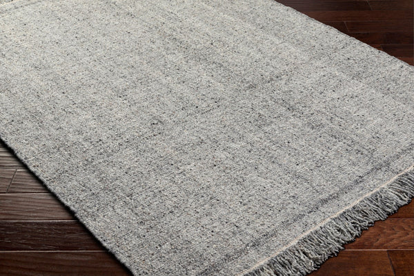 Surya Aarhus 2' X 3' Handmade Wool Rug - Luxurious, Easy-clean, Elegant Fringe, Perfect For Any Space! Medium Gray Wool Aru2300-23