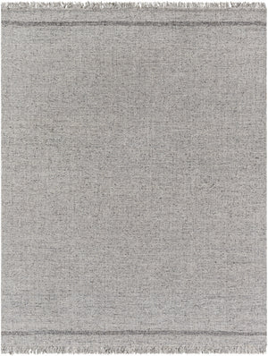 Aarhus ARU-2300 8' x 10' Handmade Rug ARU2300-810  Medium Gray, Black Surya