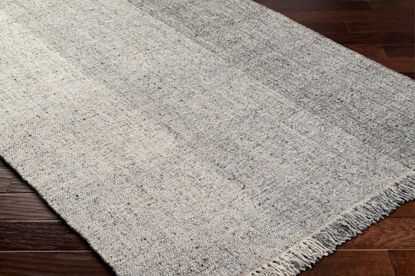 Surya Aarhus 2' X 3' Handmade Wool Rug - Luxurious, Easy-clean, Elegant Fringe, Perfect For Any Space! Gray Wool Aru2302-23