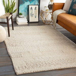 Surya Aravalli 2' X 3' Handmade Wool Rug - Modern Style, Durable, And Cozy Area Rug For Your Home Decor Ivory Wool Arv1003-23