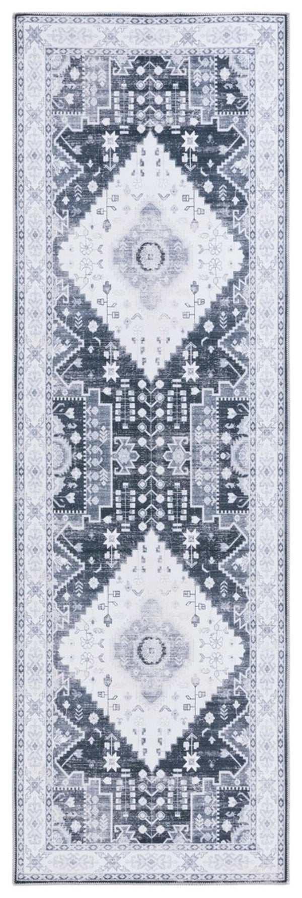 Safavieh Arizona 107 Power Loomed Polyester Rug Grey Green / Ivory ARZ107F-9