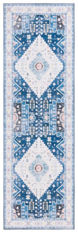 Safavieh Arizona 107 Power Loomed Polyester Rug Navy / Ivory ARZ107N-9