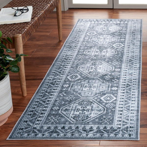 Safavieh Arizona 108 Power Loomed Polyester Rug Grey Green / Ivory ARZ108F-9