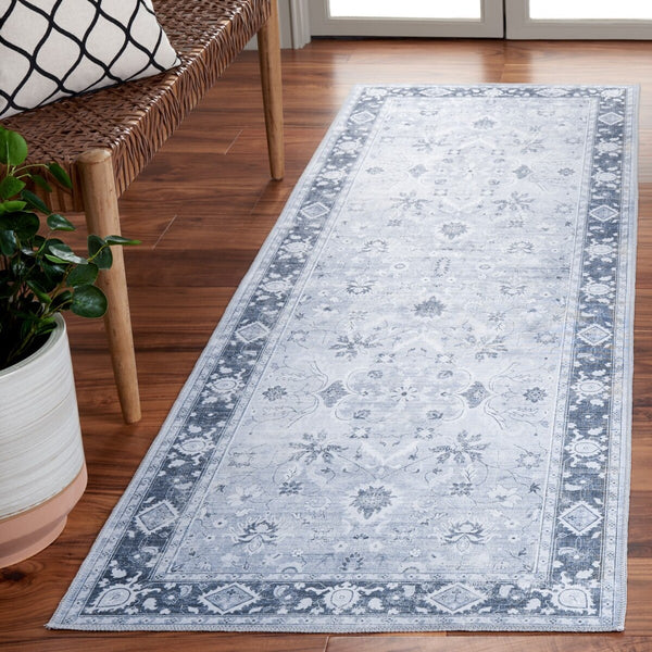 Safavieh Arizona 118 Power Loomed Polyester Rug Light Grey / Grey Green ARZ118F-9