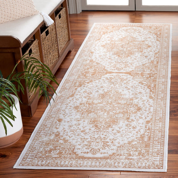 Safavieh Arizona 127 Power Loomed Polyester Rug Beige / Gold ARZ127B-9