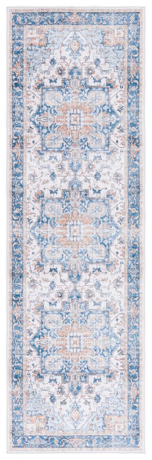 Safavieh Arizona 523 ARZ523 Power Loomed Traditional Rug Blue / Beige ARZ523M-6SQ