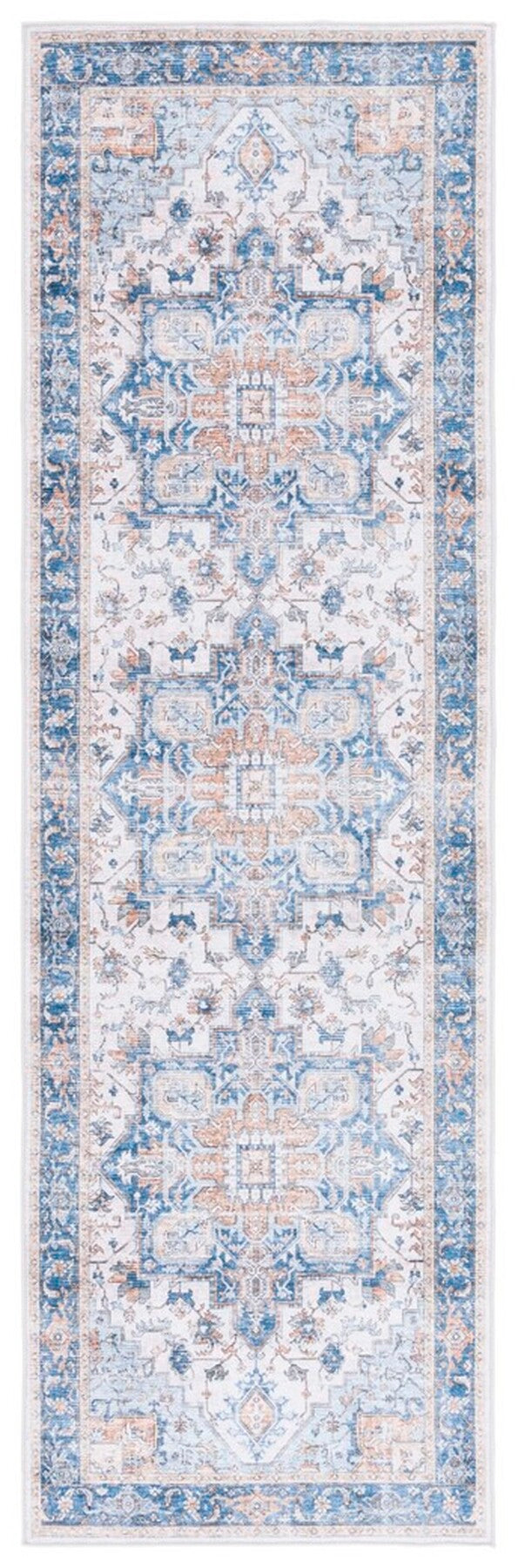 Safavieh Arizona 523 ARZ523 Power Loomed Traditional Rug Blue / Beige ARZ523M-6SQ