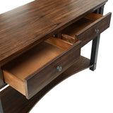 Homelegance By Top-Line Beniz Wood Finish Sofa Table Brown Wood