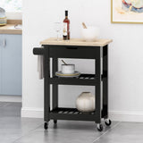 Christopher Knight Home® - Noble House - Dade Kitchen Cart with Wheels