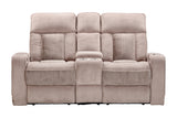 Parker Living Equinox - Mushroom Power Console Loveseat Mushroom MEQU#822CPH-MURM Parker House