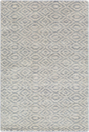 Surya Astara 2' X 3' Handmade Wool Rug - Modern Decor, Durable, Chemical-free, Spot Clean, Limited Warranty Medium Gray Wool Asa1004-810