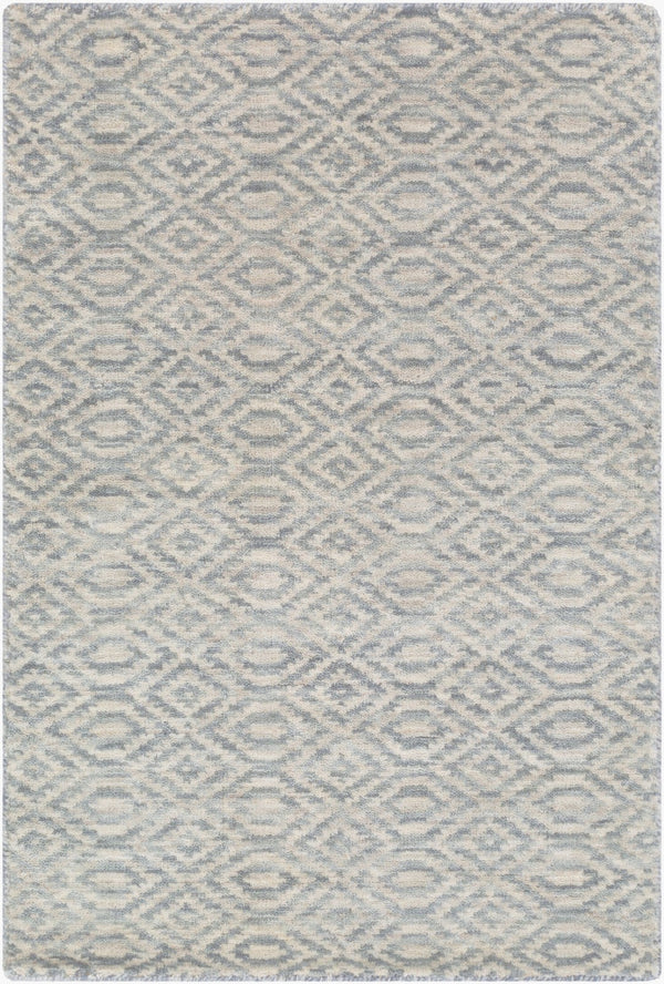 Surya Astara 2' X 3' Handmade Wool Rug - Modern Decor, Durable, Chemical-free, Spot Clean, Limited Warranty Medium Gray Wool Asa1004-810